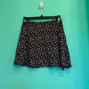 Nectar Blue Floral Wrap Skirt Size S